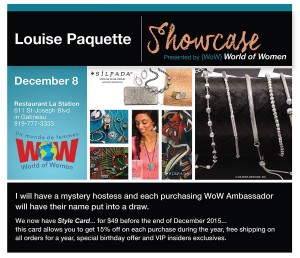 WOW OTTAWA - Louise Paquette Showcase @ Restaurant La Station | Gatineau | Québec | Canada